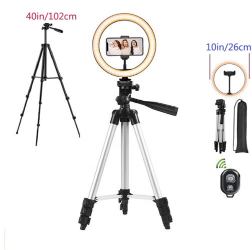 Ring Mobile Phone Stand Tripod Round Fill Light 3 Colors