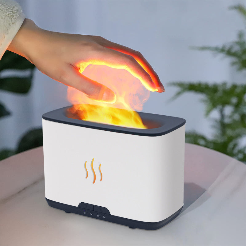 Flame Aromatherapy Humidificateur Bureau ménager Grande capacité Décor maison