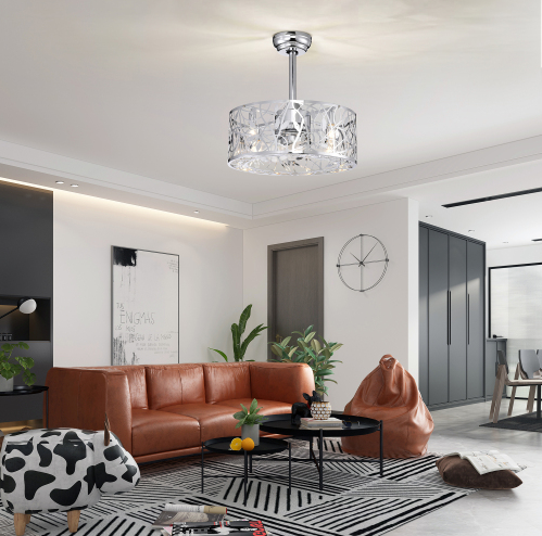 18'' Décor vers l'avant vers l'envers 5 lampes de plafond de lames
