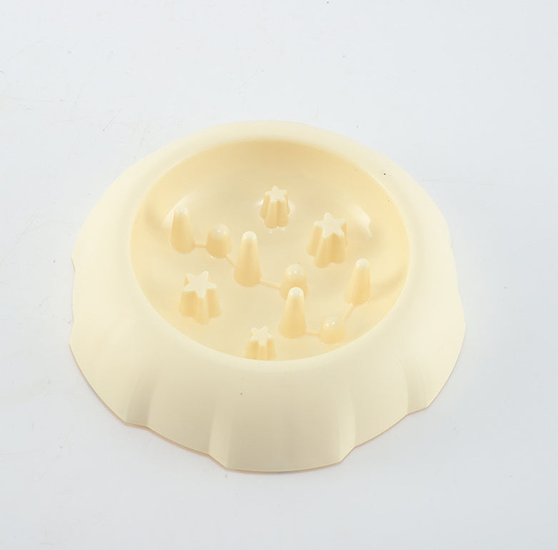 Pet Slow Food Bowl-Rice White-PP-1 piece