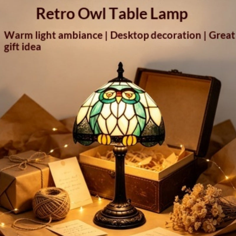 Lampe de table en résine peinte à la main