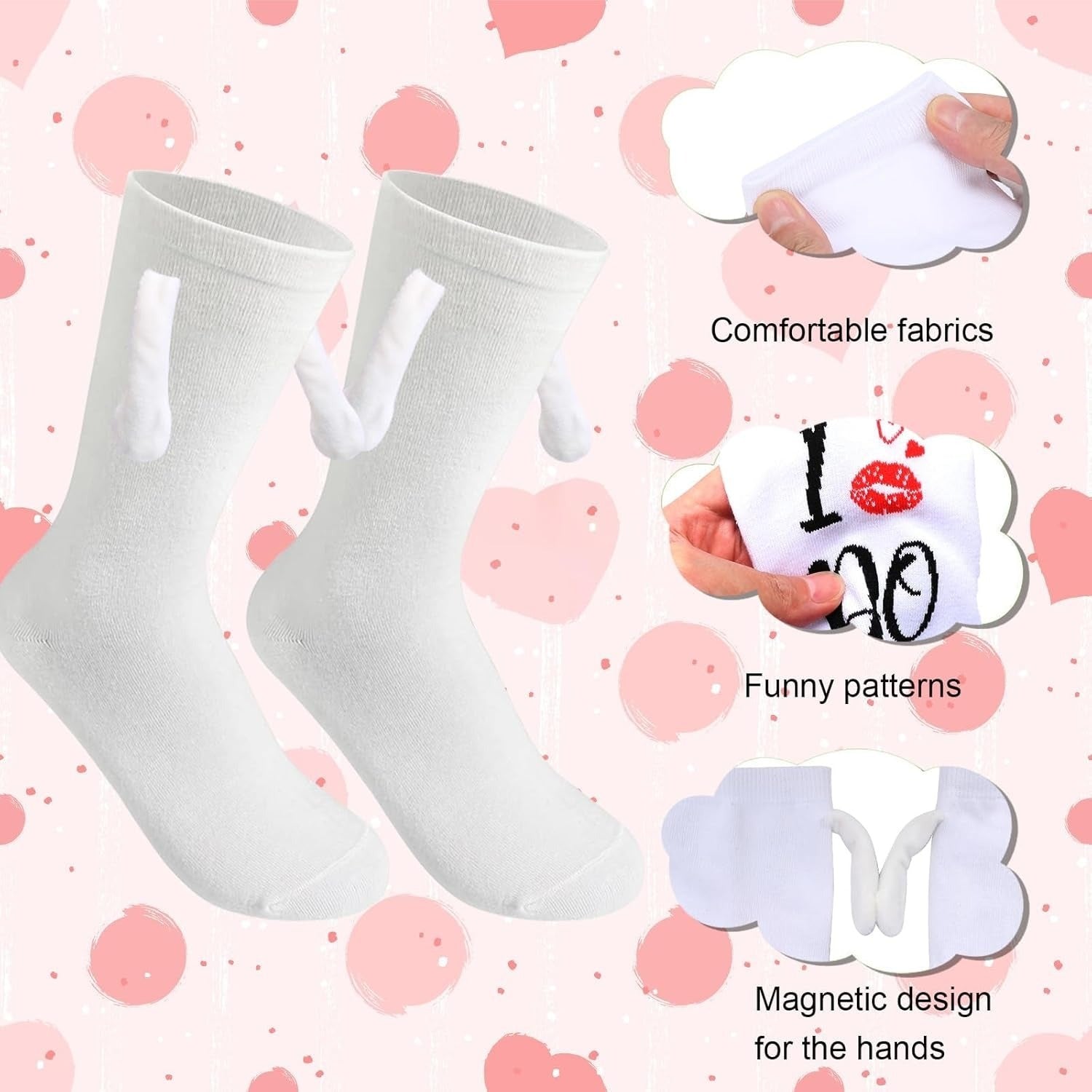 2 paires de chaussettes de mariage: Chaussettes amusantes