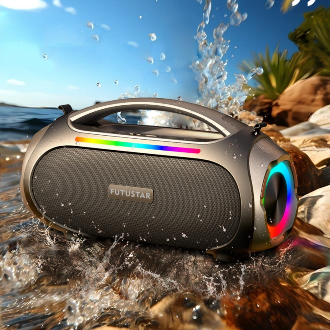 Camping Portable Imperméable 60W sans fil Bluetooth Extra Bass Colorful Light Audio