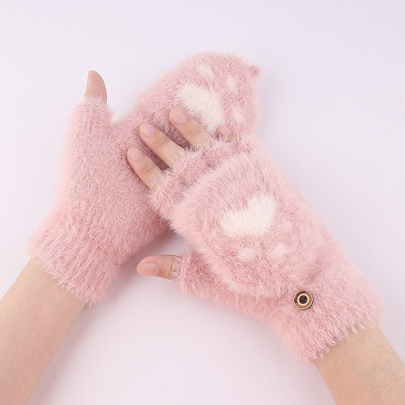 Gants de griffe de chat à moitié pointu