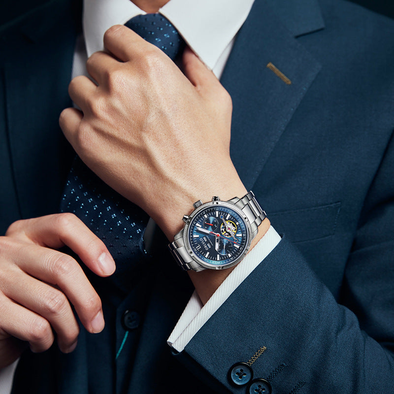 Montre de mode multifonctionnelle pour hommes