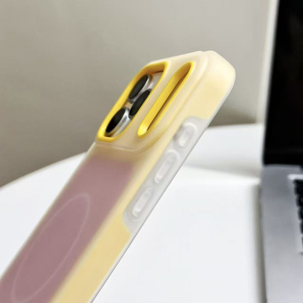 Cas de téléphone magnétique bi-en-un couleur de bonbons