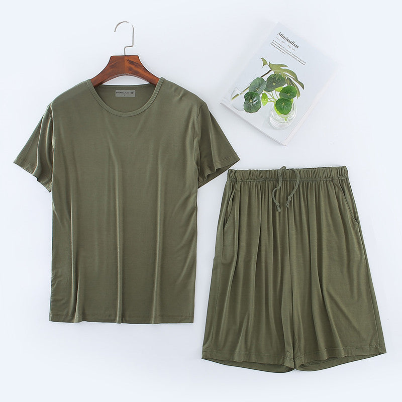 Ensemble de T-shirt Modal homme Short manches courtes
