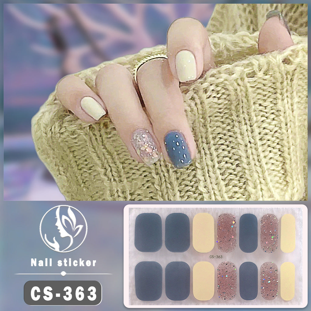 Pièce en forme d'ongle d'art en couleur solide imperméable
