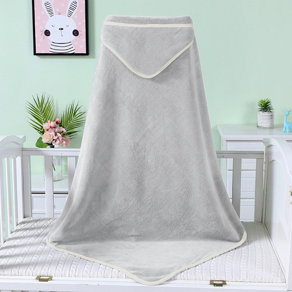 Classe A Bamboo Fibre Swaddle avec Hood Enfants Serviette de bain Couverture et cap tout en un