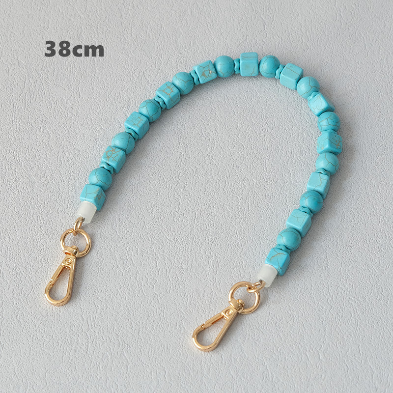 Chaîne de résine de chaîne de sac Turquoise Vintage