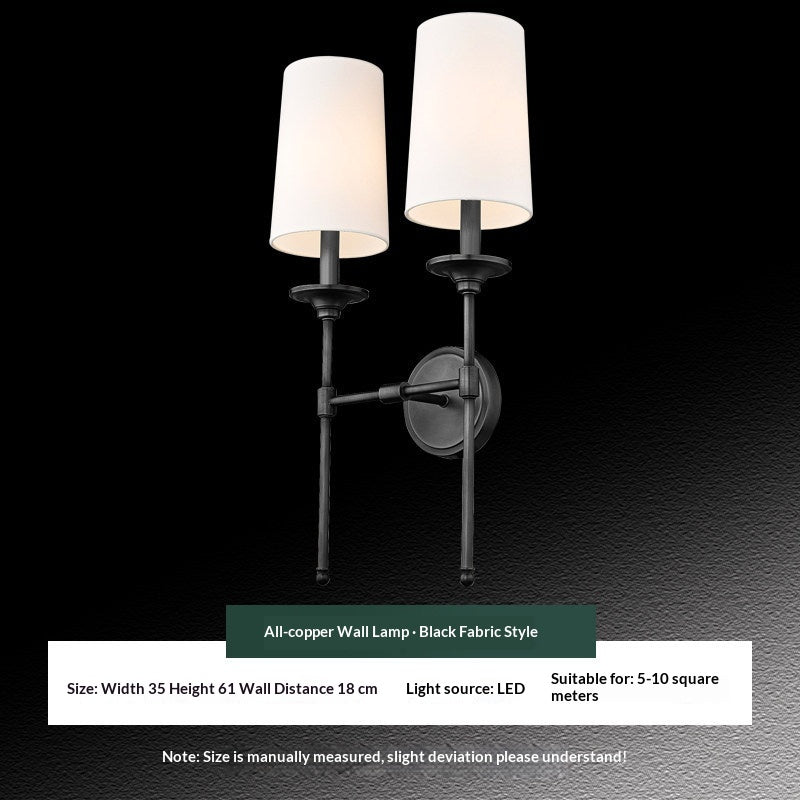 Sconce murale minimaliste de style américain pour Hallways et salons