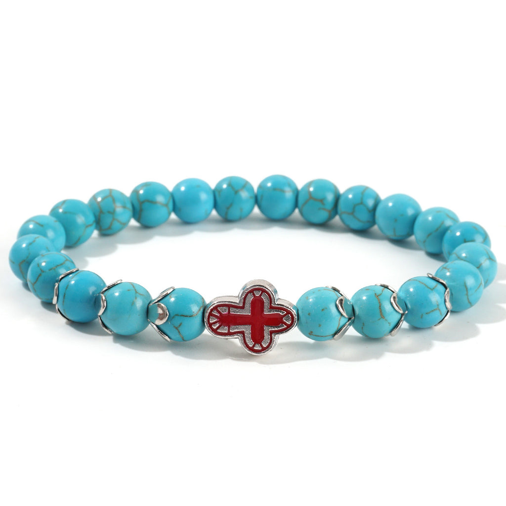 Bracelet Tourquoise Rond de 8mm