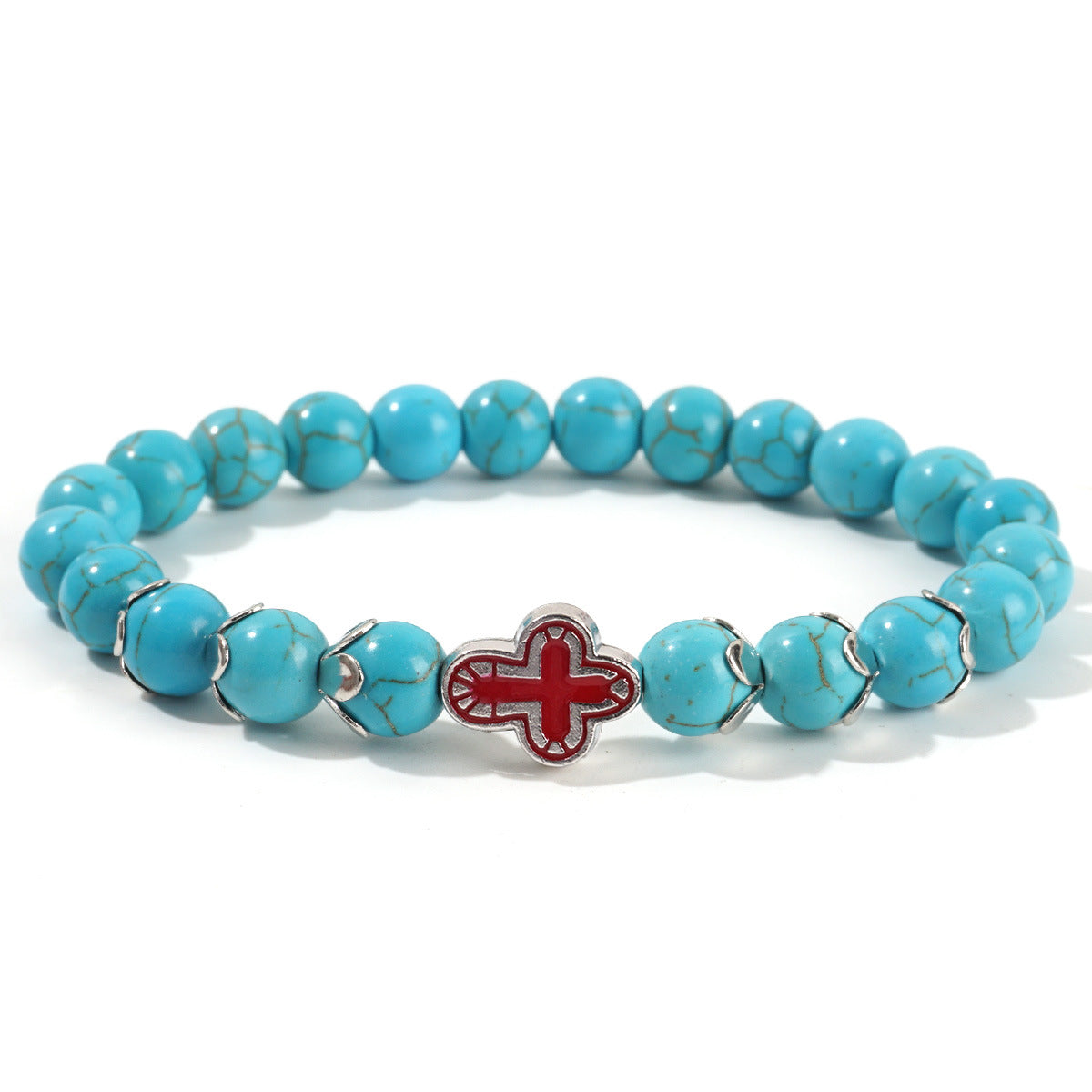 Bracelet Tourquoise Rond de 8mm
