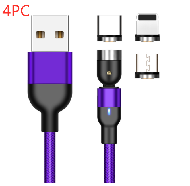 Câble magnétique rotatif Essager 360 degrés USB Type C Câble de charge Magnet de charge rapide Ch