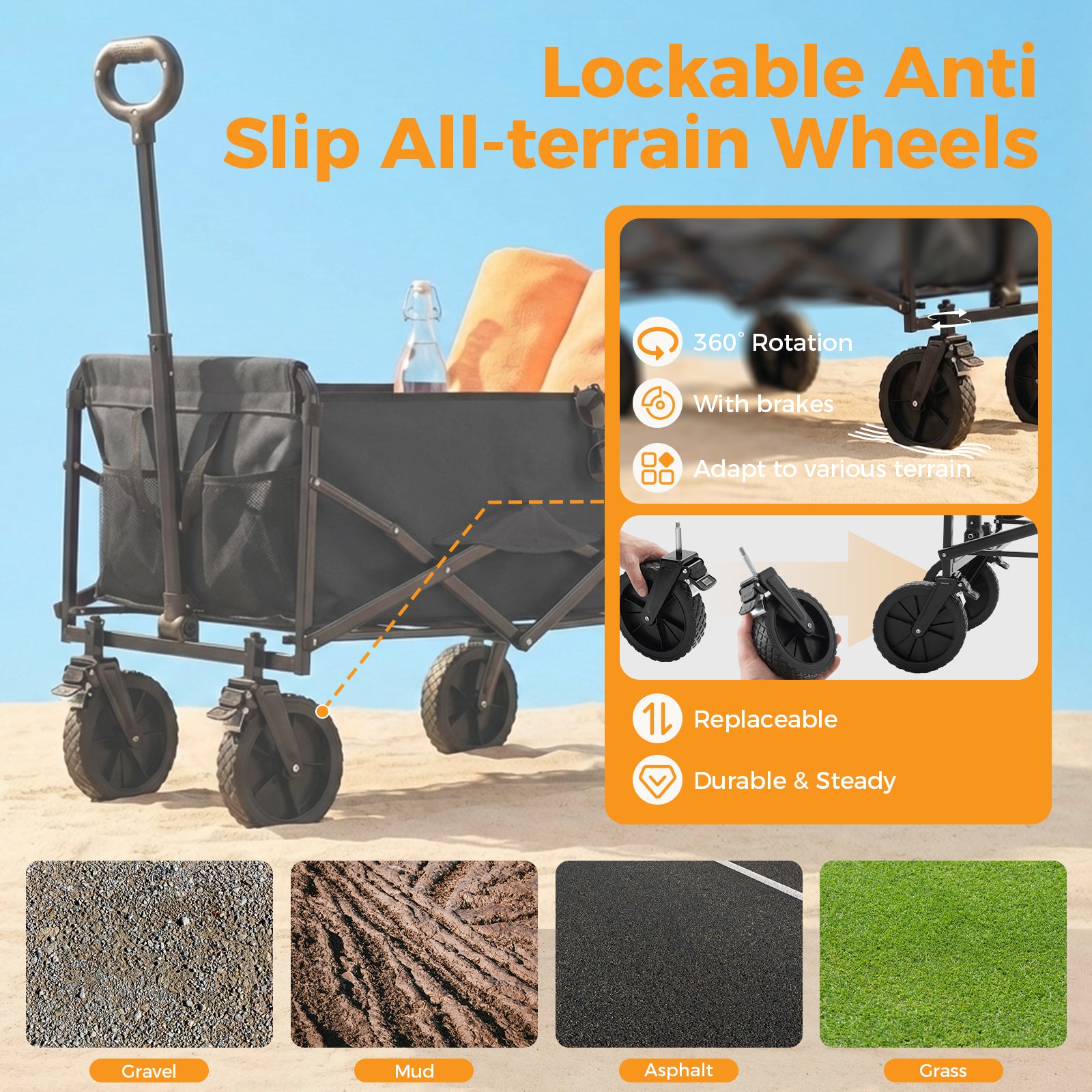 Chariot pliable