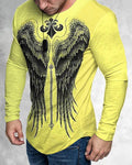T-Shirt homme impression graphique 3D cou imprimé