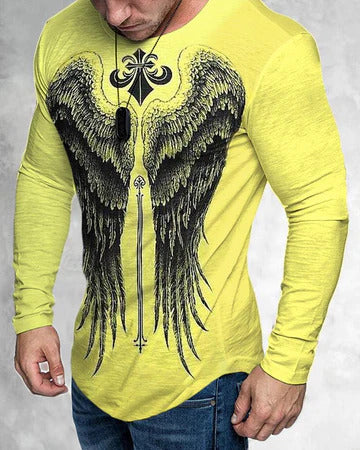 T-Shirt homme impression graphique 3D cou imprimé