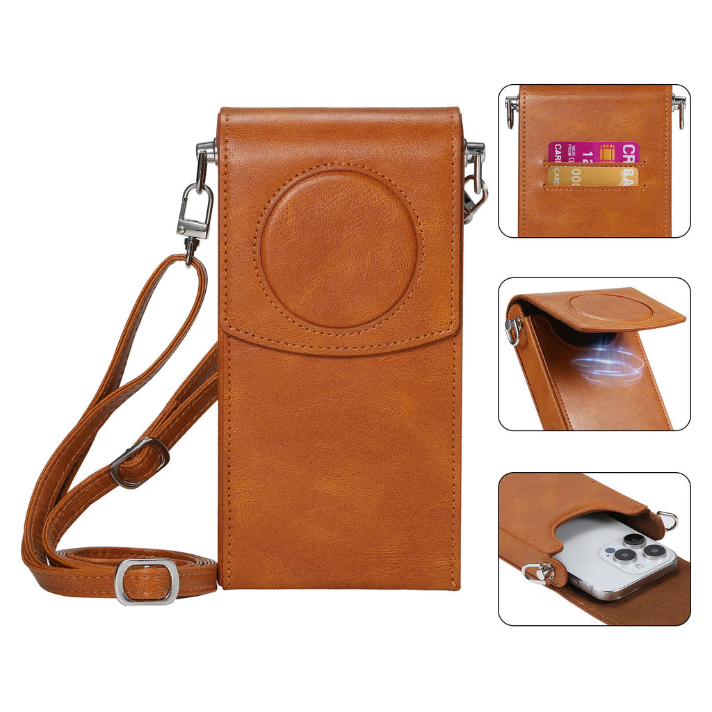 Vision Pro Protection de l'alimentation Sac de rangement en cuir portable Satchel