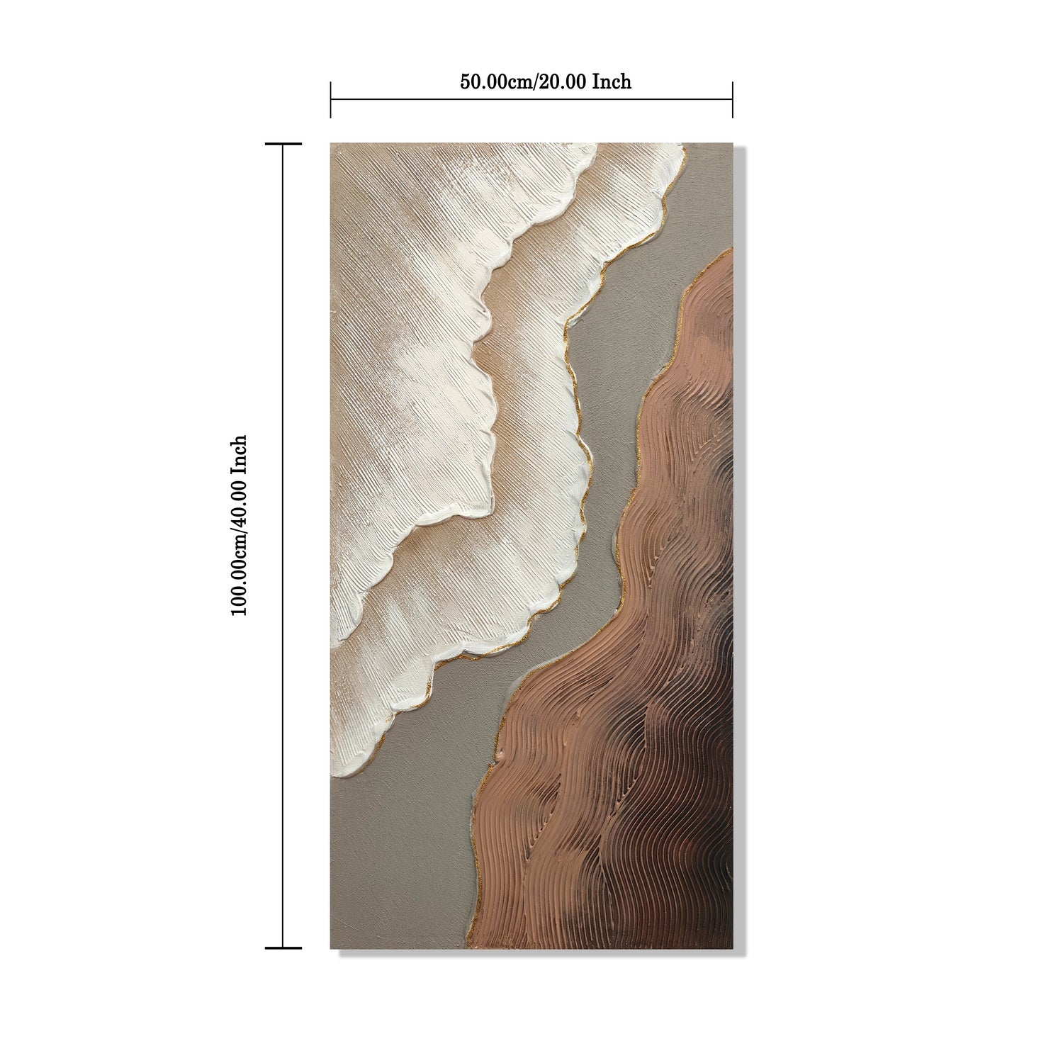 20x40 Ensemble de 2 Art mural abstrait