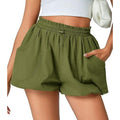 Short à bulles Pantalons de lanterne à taille élevée avec poches