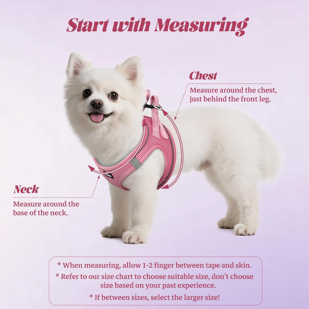 No Pull Dog Puppy Harness and Leash Set Veste de Mesh Reflective
