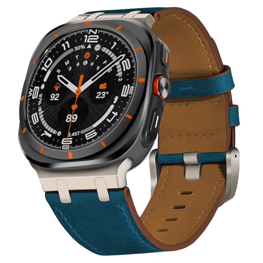 Convient pour montre7Ultra Bracelet en cuir véritable