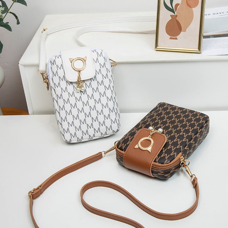 Sac transversal chic imprimé floral pour femmes