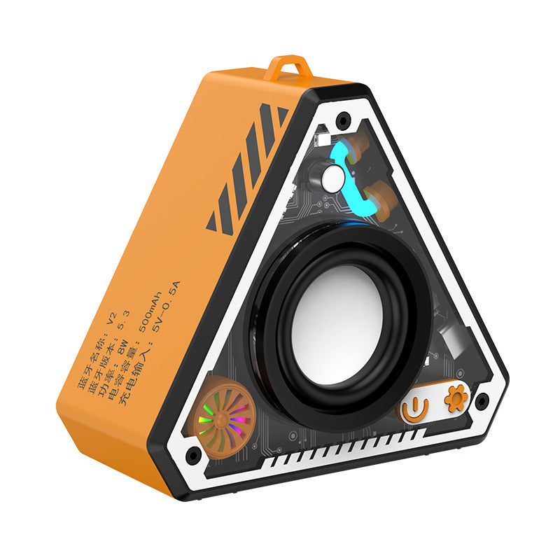 V2 Cool Mecha Bluetooth Haut-parleur HiFi Surround Sound Outdoor Portable