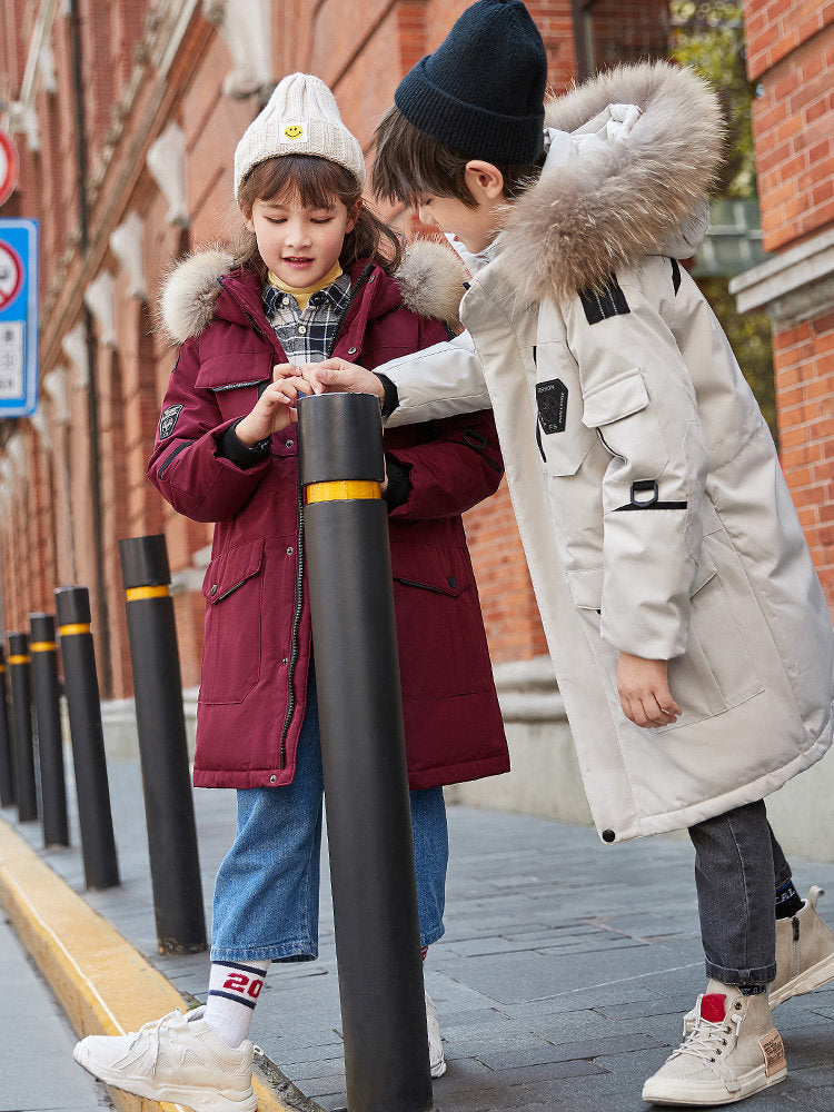 Veste de bas pour enfants Garçons de taille moyenne Épaisseur Plus