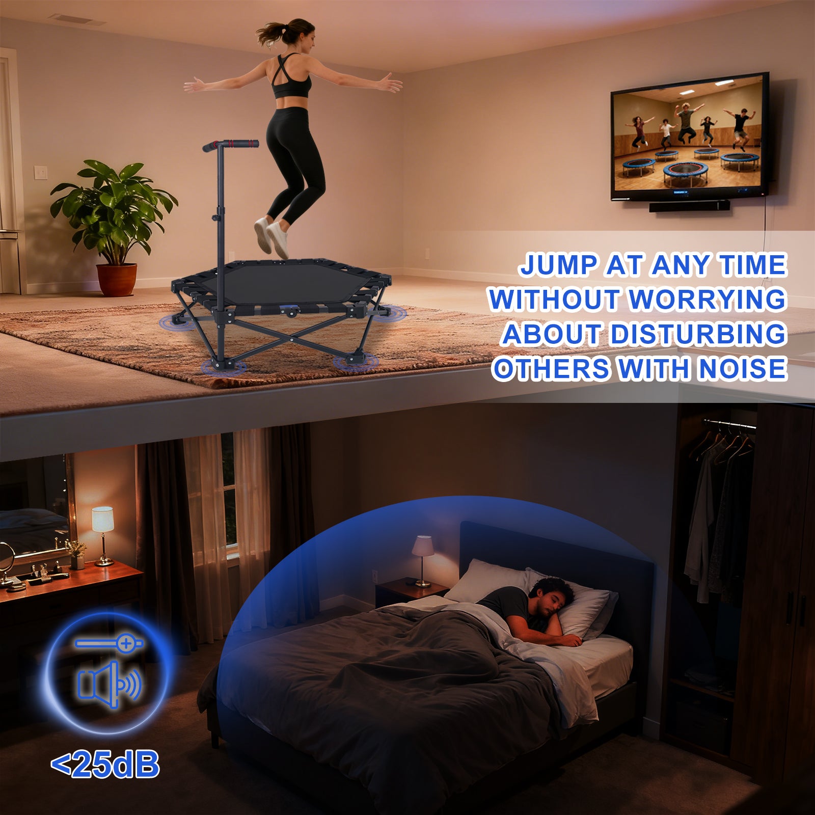 Trampoline mini pliable 42"
