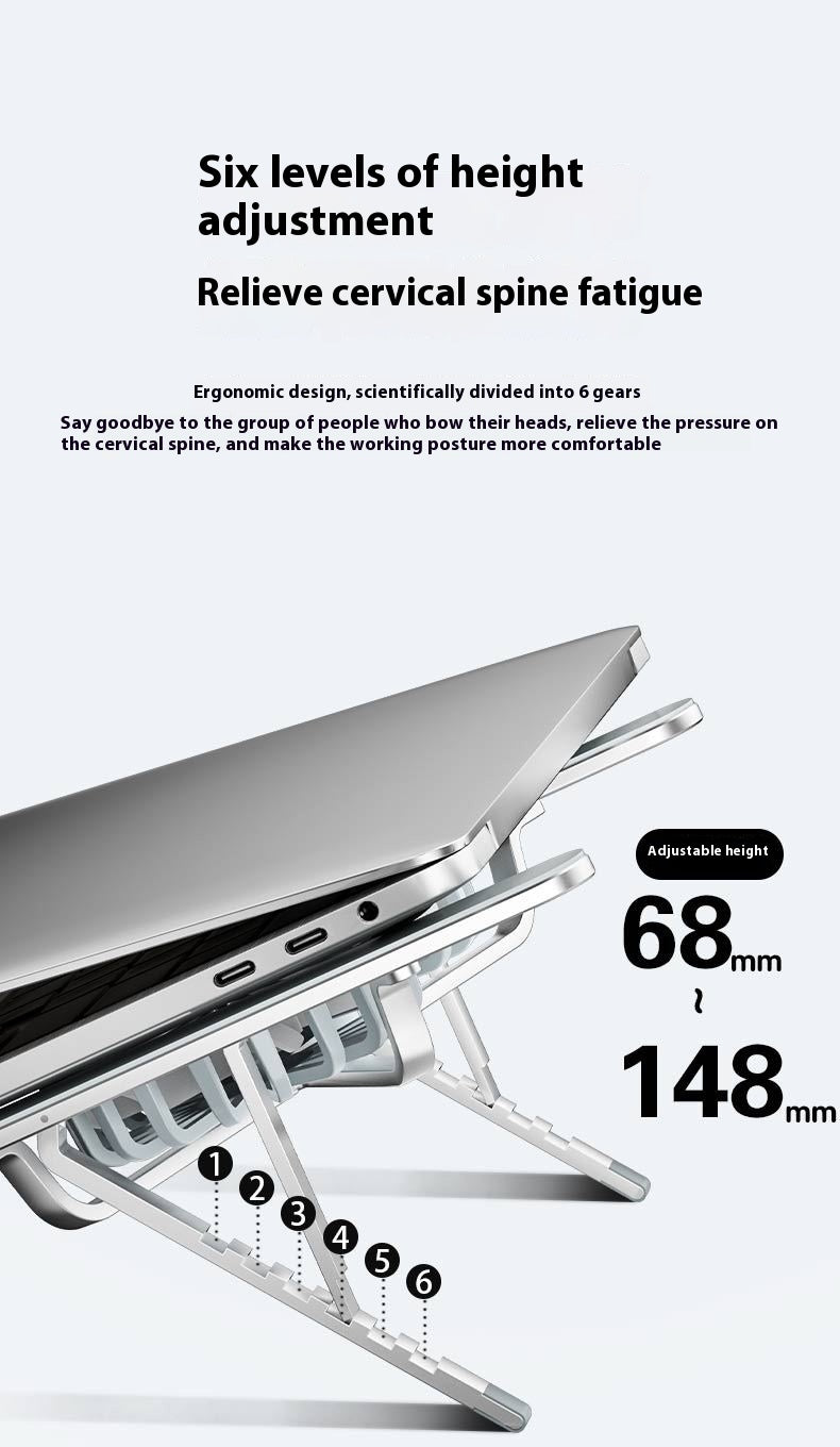 En alliage d'aluminium Notebook Stand Portable Polding Lifting Tablet Height Augmenter Bureau Tw