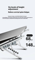 En alliage d'aluminium Notebook Stand Portable Polding Lifting Tablet Height Augmenter Bureau Tw