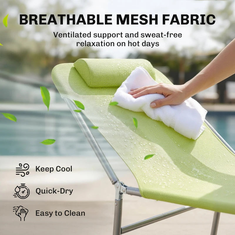 Folding lounge chairs