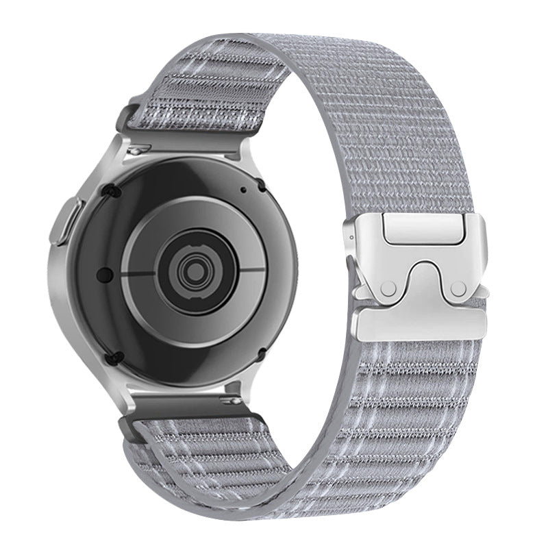 Bracelet de montre en nylon avec boucle de parapluie et motif de vague