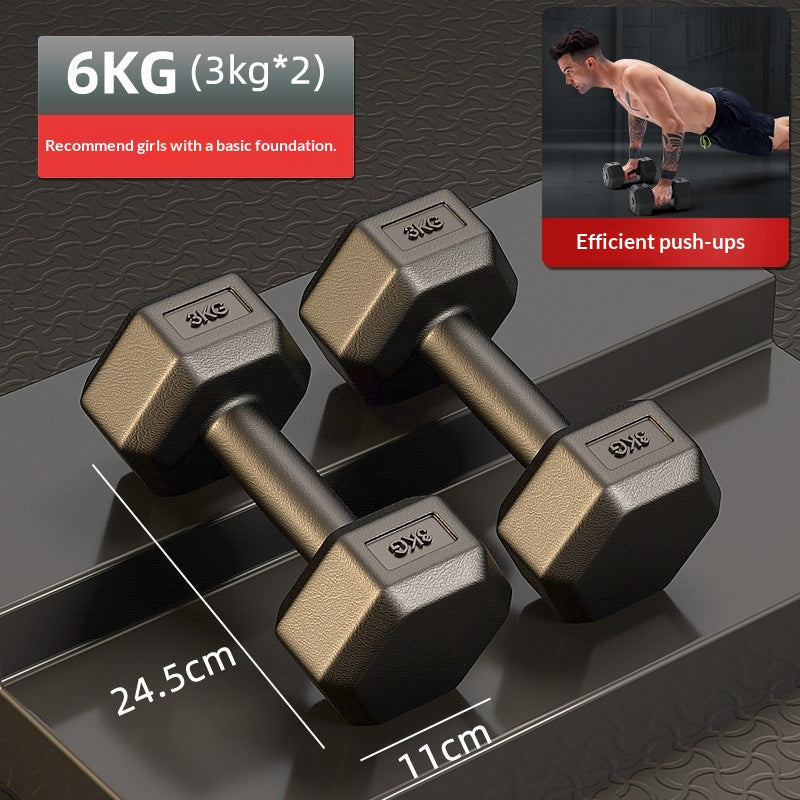Accueil Fitness Équipement d'exercices Fixed Rubber-Coated Small Dumbbells