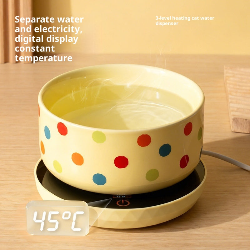 Cat Bowl Céramique Chauffage Température constante Cat Water Bowl