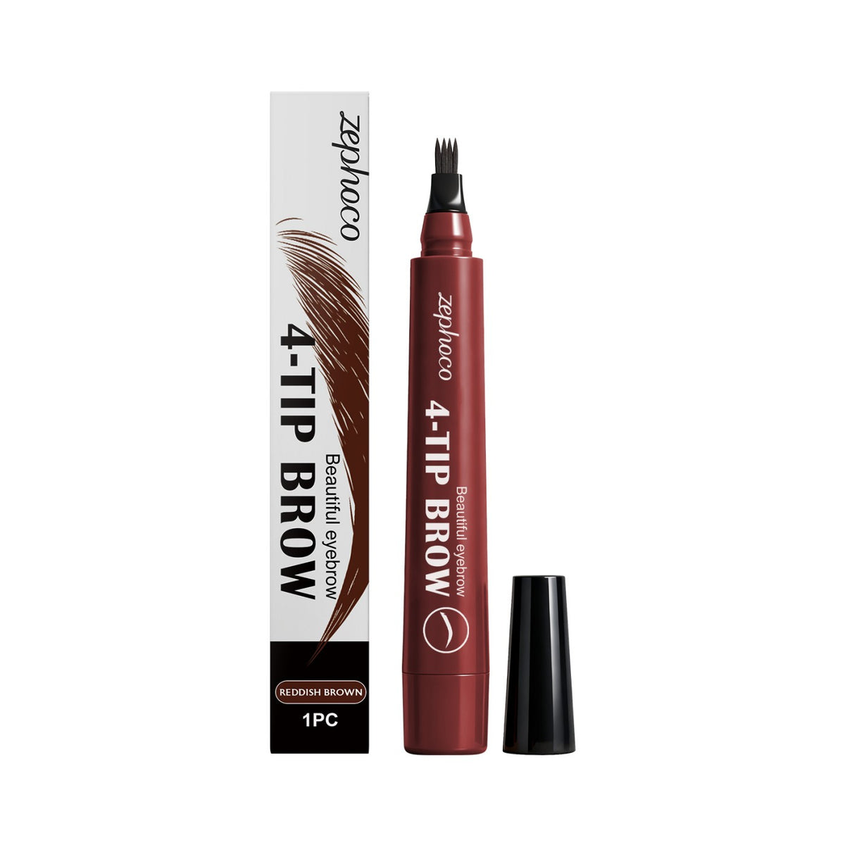 Crayon de sourcils imperméable à quatre fourches