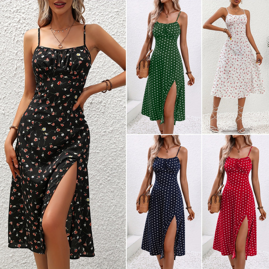 Robe tendance pour femmes Style d'été Commerce extérieur Européen et américain Amazon Sexy Spaghett