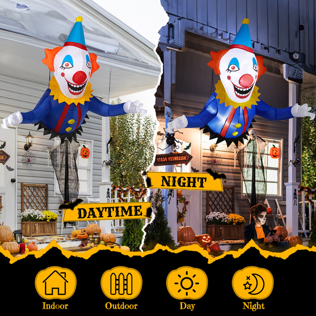 Remplacer 82852062 3.3 FT Clown gonflable d'Halloween cassé de la fenêtre extérieure Decoratio