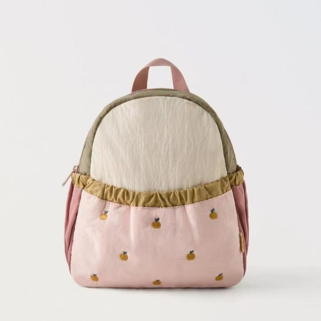 Sac à dos pour enfants Cute Spliced Apple Brodery Schoolbag Baby Mini