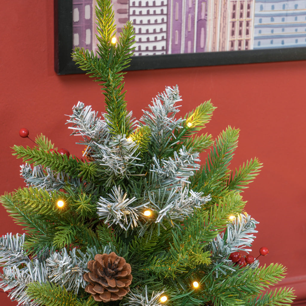 Ensemble de deux arbres de Noël de 2 pieds