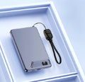 Banque d'alimentation de batterie externe en alliage d'aluminium magnétique ultra-mince