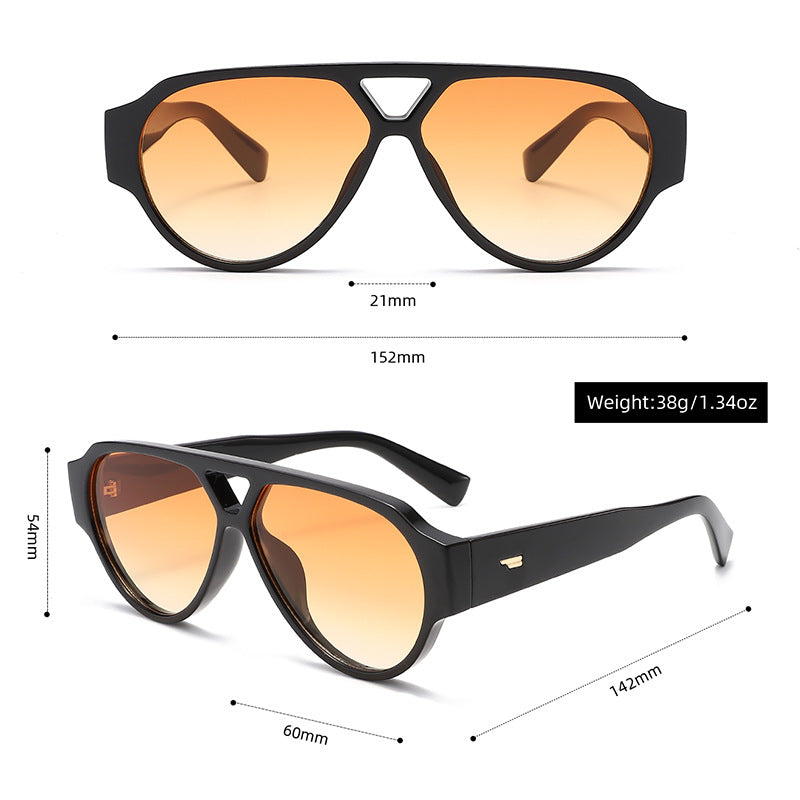 3635 Lunettes de soleil de mode Aviator surdimensionnées pour Amazon Tk crossborder Business EU US Market