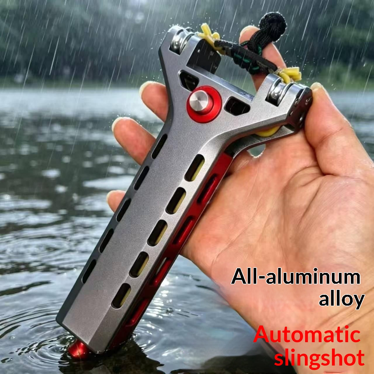 Alloy Metal Magazine Outdoor Shooting Charge automatique Slingshot