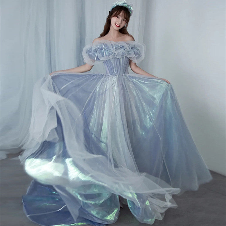 Soirée Gown pour les femmes Haze Blue Fairy