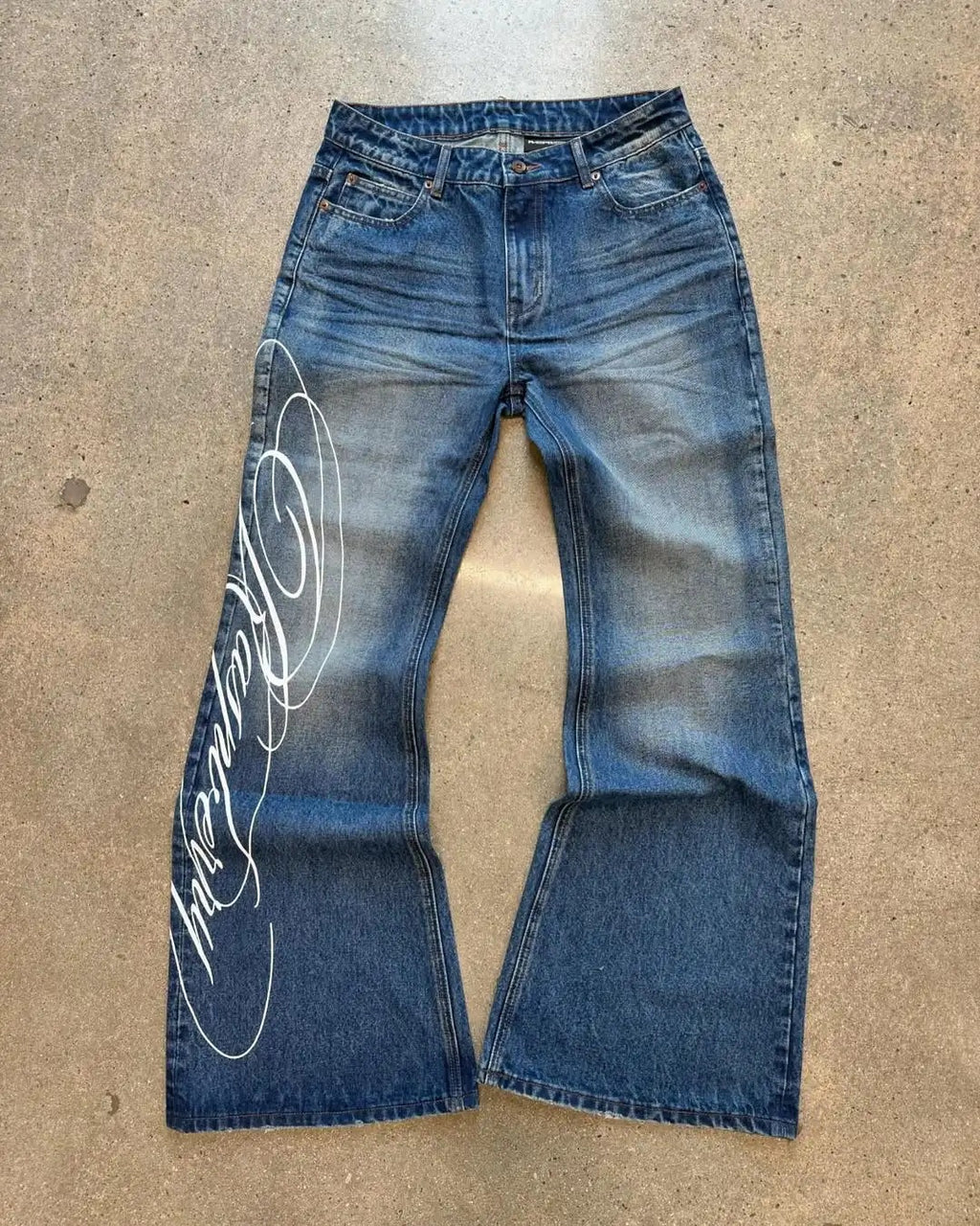 Jeans lavés vintage pour hommes