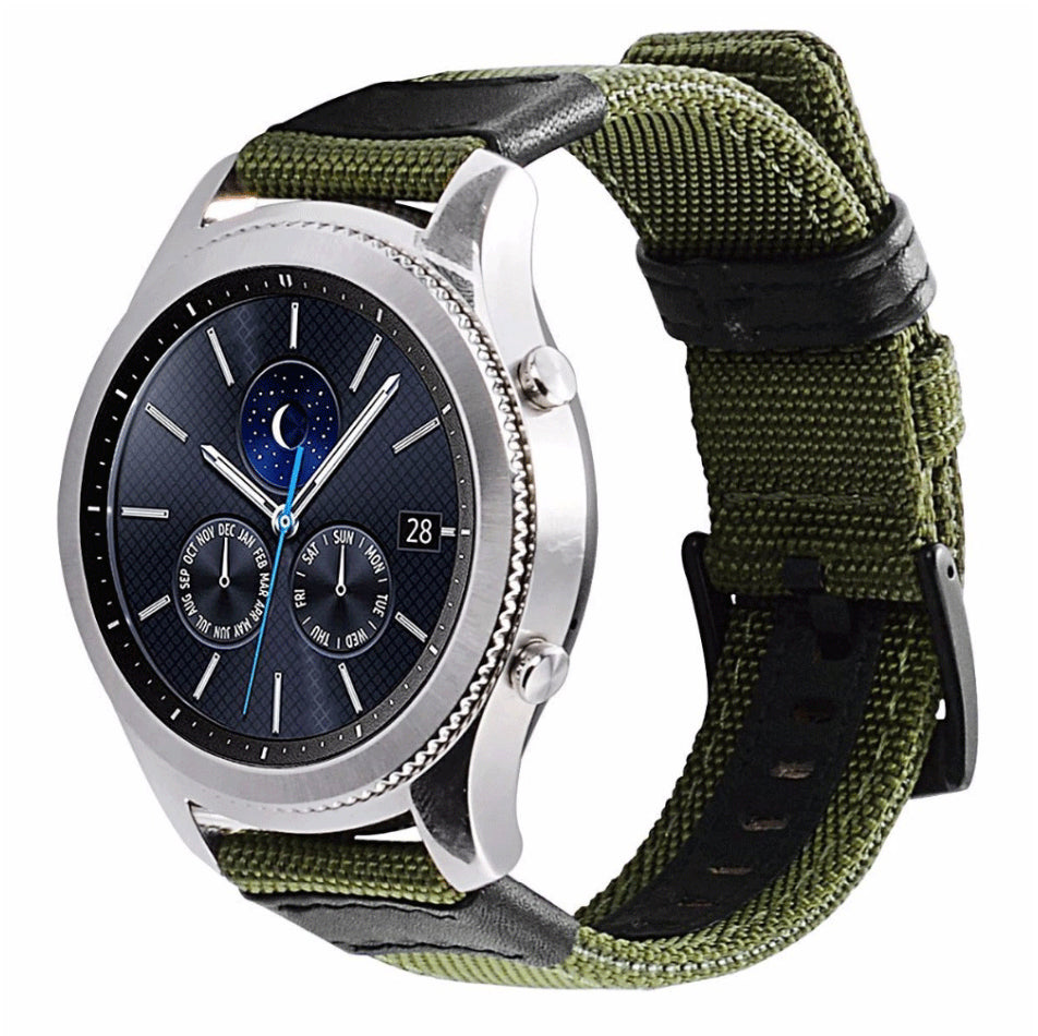 Bracelet de montre réglable en nylon tissé