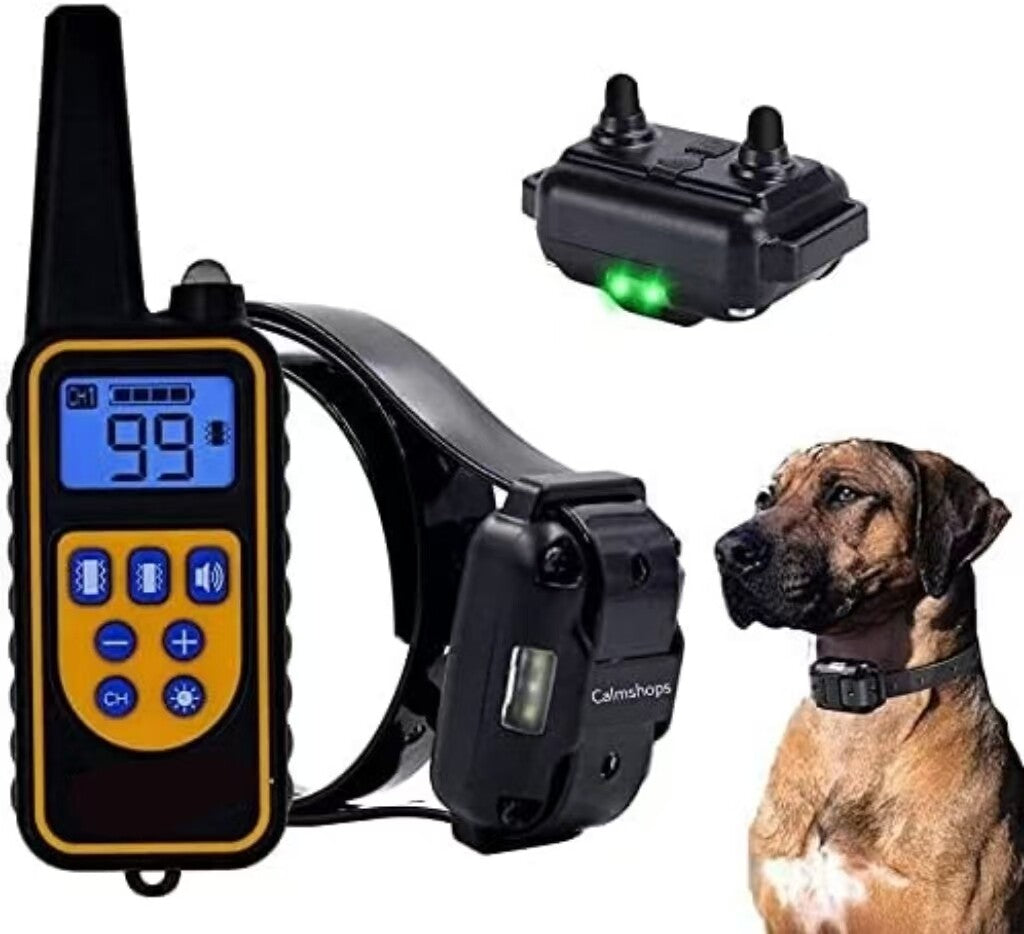 800M Électric Pet Dog Training E-Collar Anti-Bark Obedience télécommande LCD