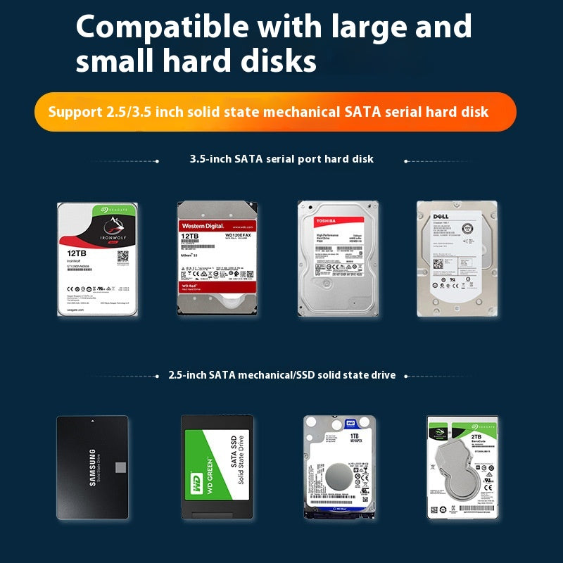 Interface USB SATA Boîte de disque dur série