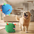 Jouet de chien Vocal Ball Ring Rolling Molar Jouet résistant à l'usure pour dormir avec évent